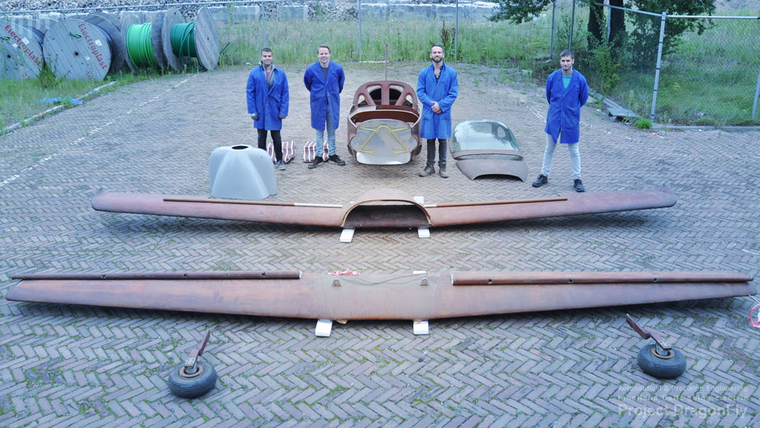 project dragonfly aeronautical & precision engineering inholland university of applied sciences delft the netherlands electric propulsion sustainable aviation simulation digital twin augmented reality small composites lightweight aircraft retrofit zero emission free Dutch initiative haarlem VTB vliegtuigbouwkunde