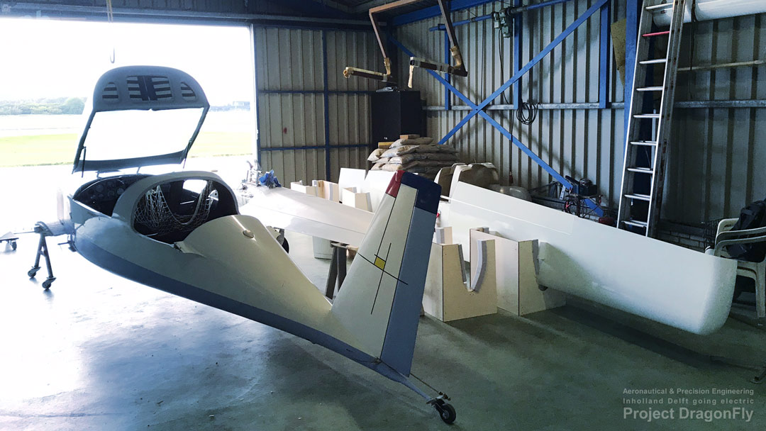project dragonfly inholland aeronautical precision engineering delft sustainable aviation PH-HBR