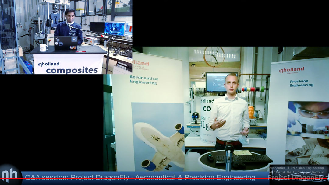 project dragonfly aeronautical & precision engineering inholland university of applied sciences delft the netherlands electric propulsion sustainable aviation simulation digital twin augmented reality small composites lightweight aircraft retrofit zero emission free Dutch initiative Platform Duurzaam Vliegen AeroDelft Falcon Electric DEAC V.S.V. Sipke Wynia Guest Lecture