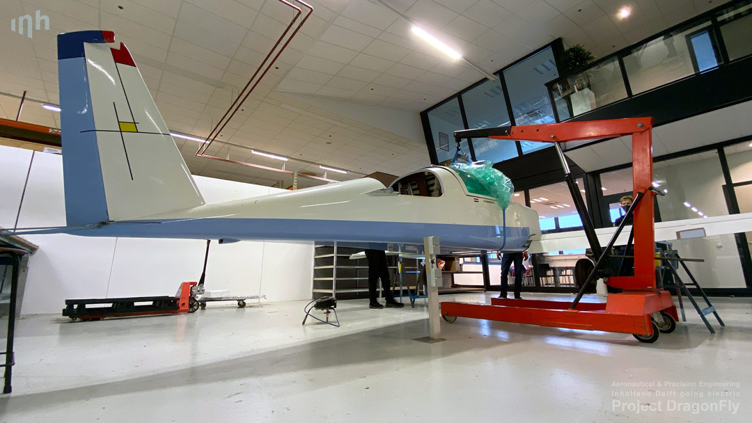 Dragonfly TPY Technology Park Ypenburg electric airplane propulsion Saluqi Stephen Hands Arnold Koetje Inholland Aeronautical Precision Engineering Delft Applied Sciences labs