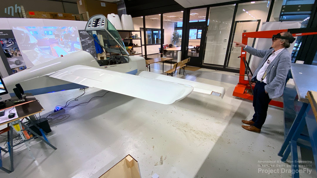 Dragonfly TPY Technology Park Ypenburg electric airplane propulsion Saluqi Stephen Hands Arnold Koetje Inholland Aeronautical Precision Engineering Delft Applied Sciences labs